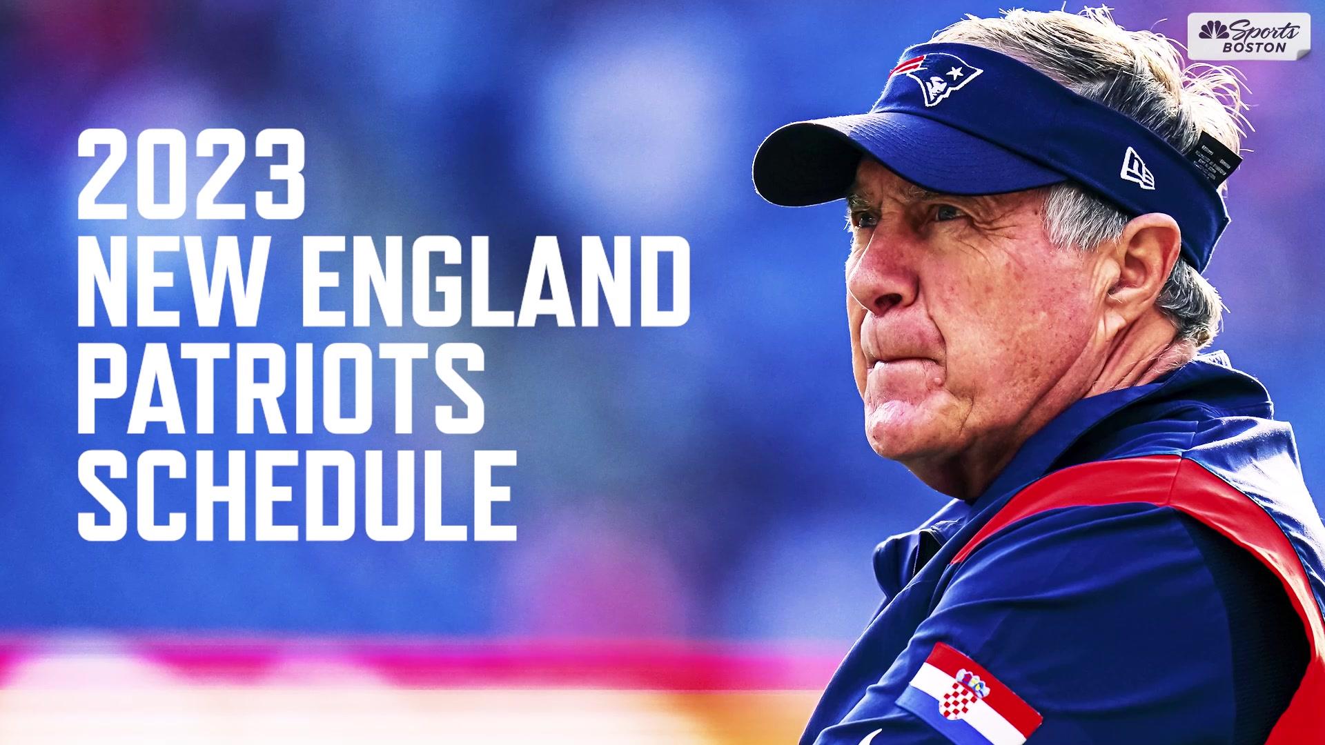 Official Game Schedule of the New England Patriots