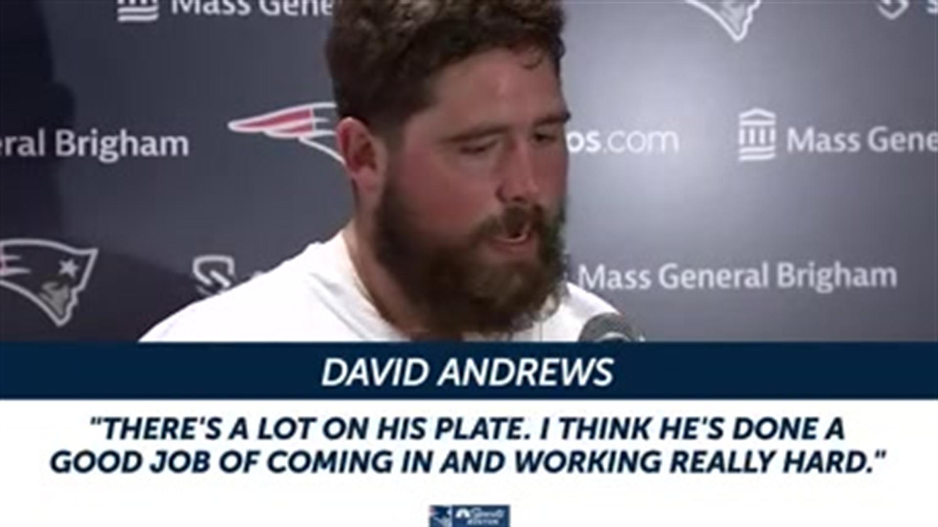 Patriots C David Andrews shares his thoughts on the roster turnover