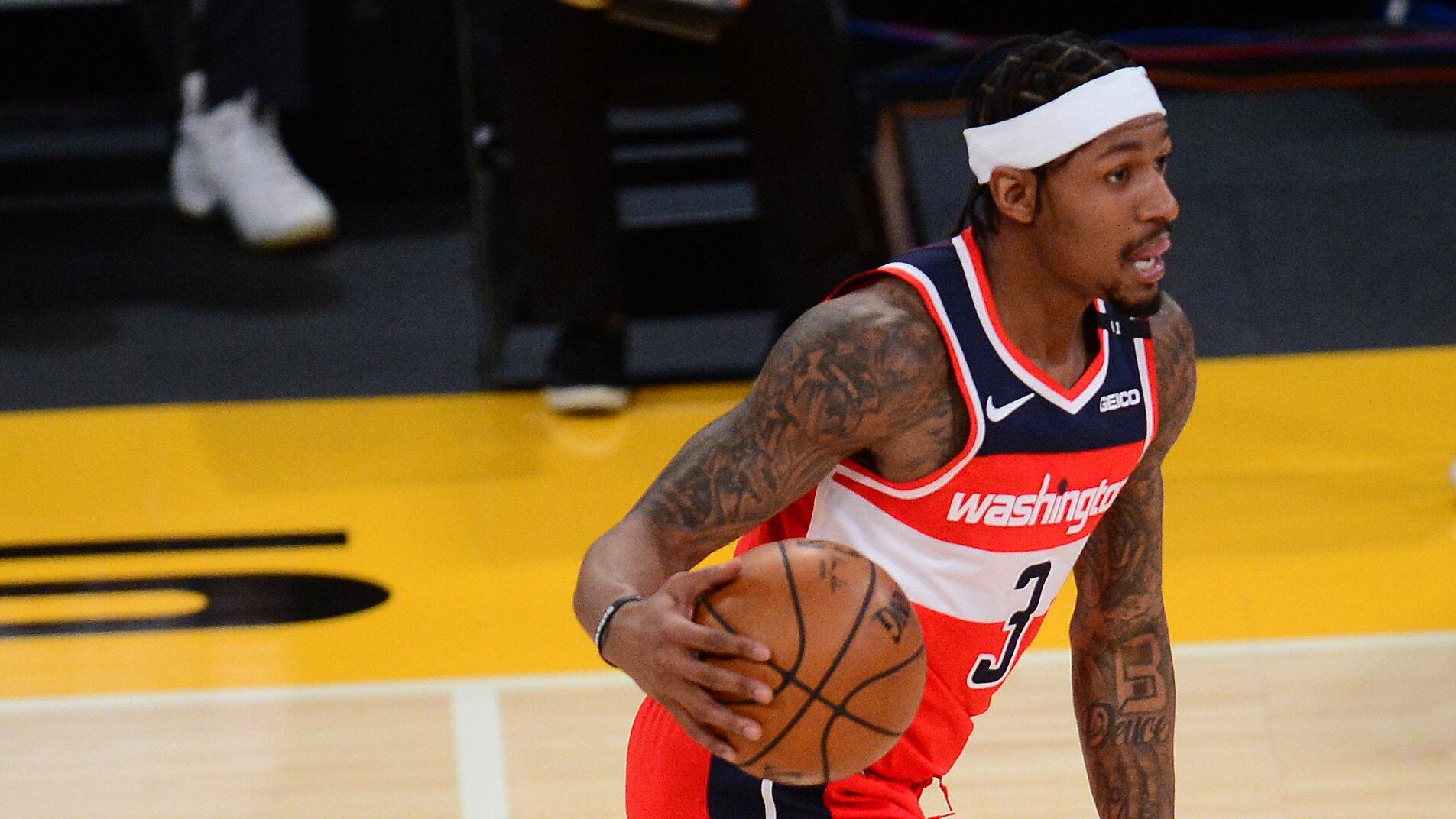<p>Beal is the NBA's leading scorer through the first half of the season, averaging 33.2 points per game. He's doing it all on one of the worst team's in the league, and it doesn't matter whether it's John Wall or Russell Westbrook playing alongside him. Beal is going to get buckets.</p>
<p>Who knows? Perhaps we'll see <a data-timestamp="1614738174" href="https://www.nbcsports.com/boston/celtics/what-needs-happen-bradley-beal-join-jayson-tatum-celtics?b">much more of Beal in Boston</a> one day.</p>