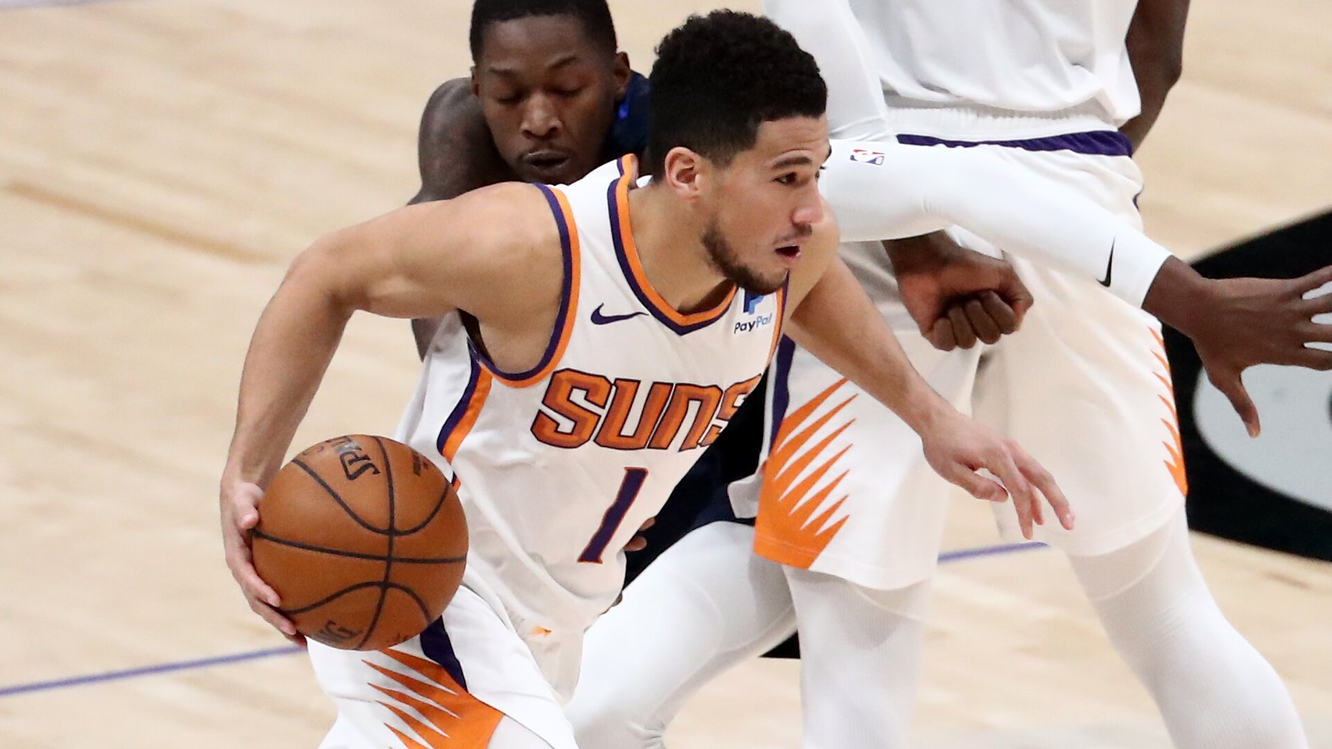 <p>Speaking of buckets, Booker is a walking one, and he's only getting better. He's averaged 22 or more points per game in every season but his rookie year. So far in 2021, he has posted 25.5 ppg while shooting 50 percent from the floor. At 24 years old, Booker has already established himself as a bonafide superstar.</p>