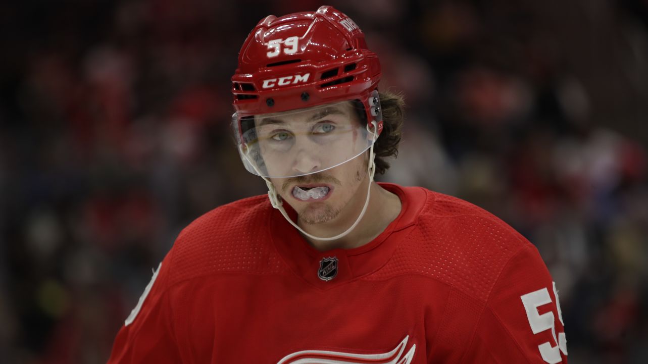 Dylan Larkin Emotionally Reacts To Tyler Bertuzzi's Departure To Bruins
