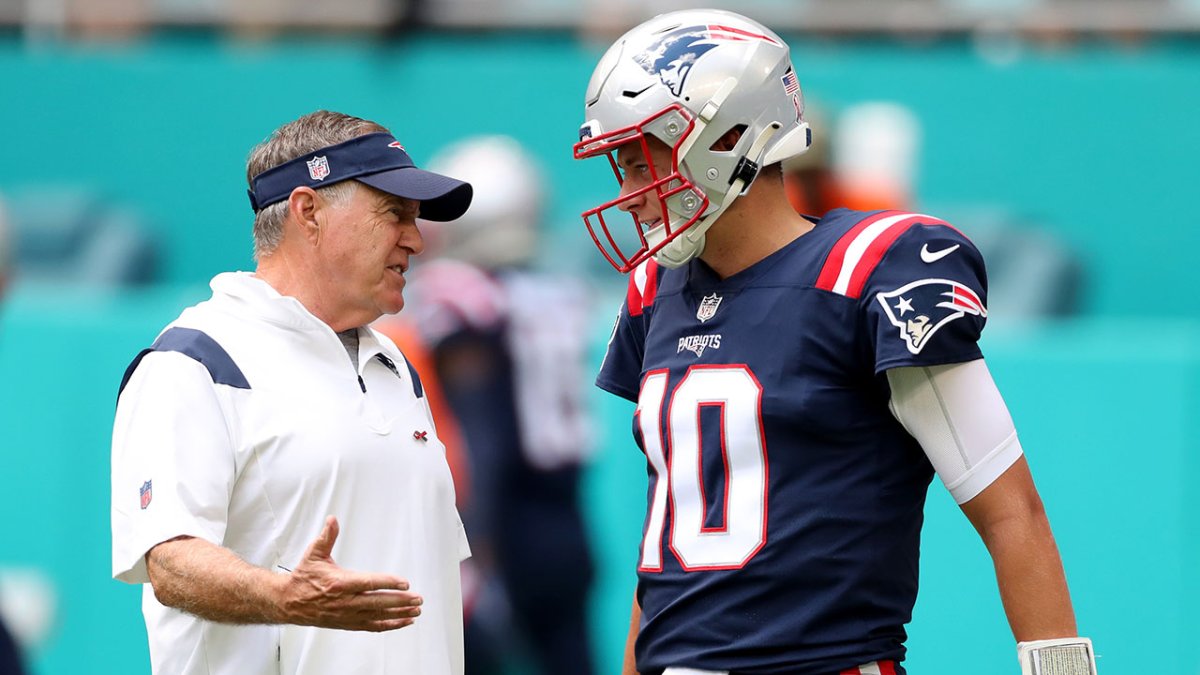 Patriots head coach Bill Belichick won't engage in Mac Jones vs. Bailey  Zappe debate