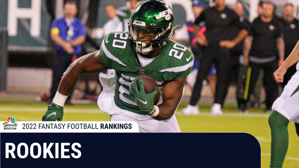 Fantasy football rankings 2022: Top 10 rookies to draft in your league –  NBC Sports Boston