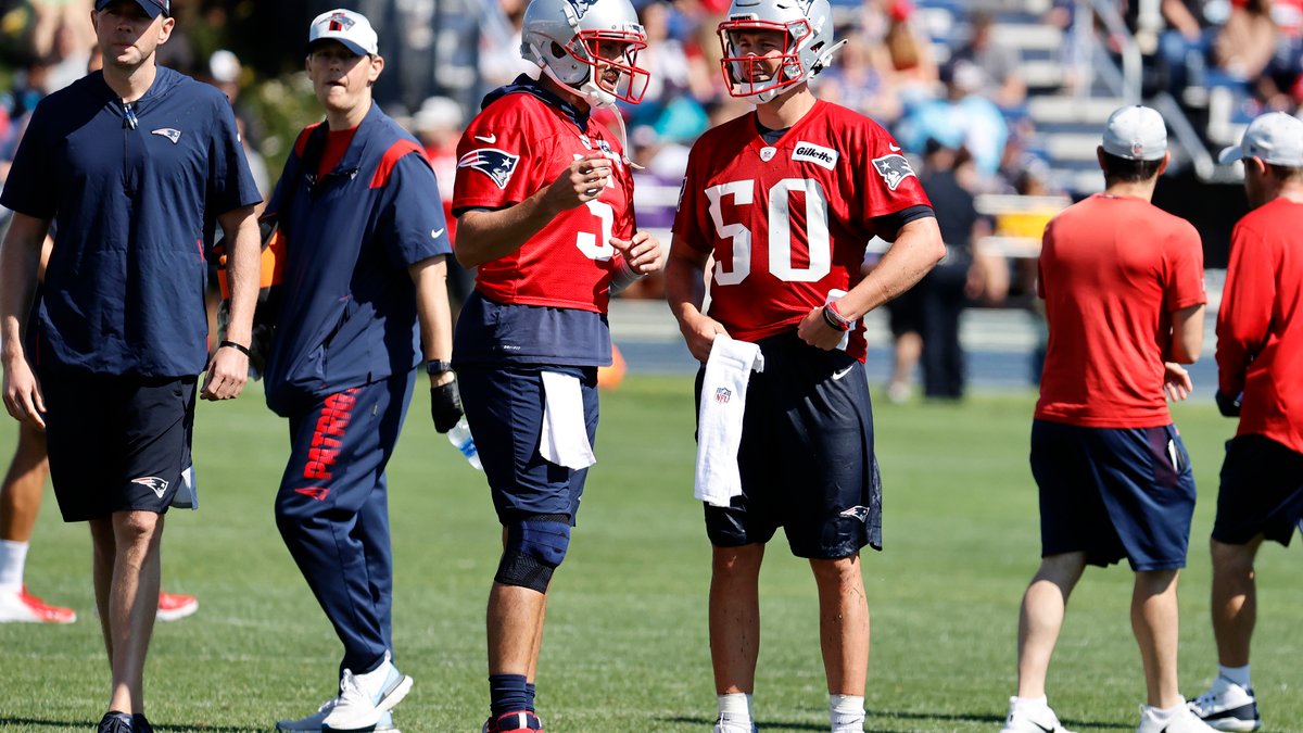 New England Patriots QBs Mac Jones, Brian Hoyer congratulate