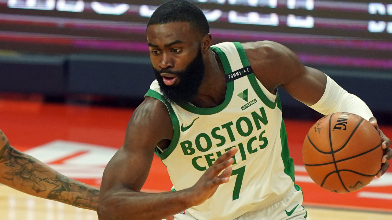 <p>I thought that Brown might go to the Lakers in this re-draft, but with him on the board, the Celtics have a decision to make. Do they go with a wing like Brown or take a big like Domantas Sabonis or Pascal Siakam?</p>
<p>You could make a case for the two bigs, but Brown has been great in Boston and is a great defender who is ascending to star status with his now-strong offensive game. He is averaging 24.8 points per game this year along with 5.5 rebounds and 3.9 assists and just made his first All-Star team. He should make many more before the end of his career.</p>
<p><em>Original Pick: SG Jaylen Brown</em><br />
</p>
<h5><a href="https://www.nbcsports.com/boston/celtics/where-jaylen-brown-ranks-among-nba-shooting-guards-2021?b"><strong>Ranking the top 10 shooting guards in 2021</strong></a></h5>