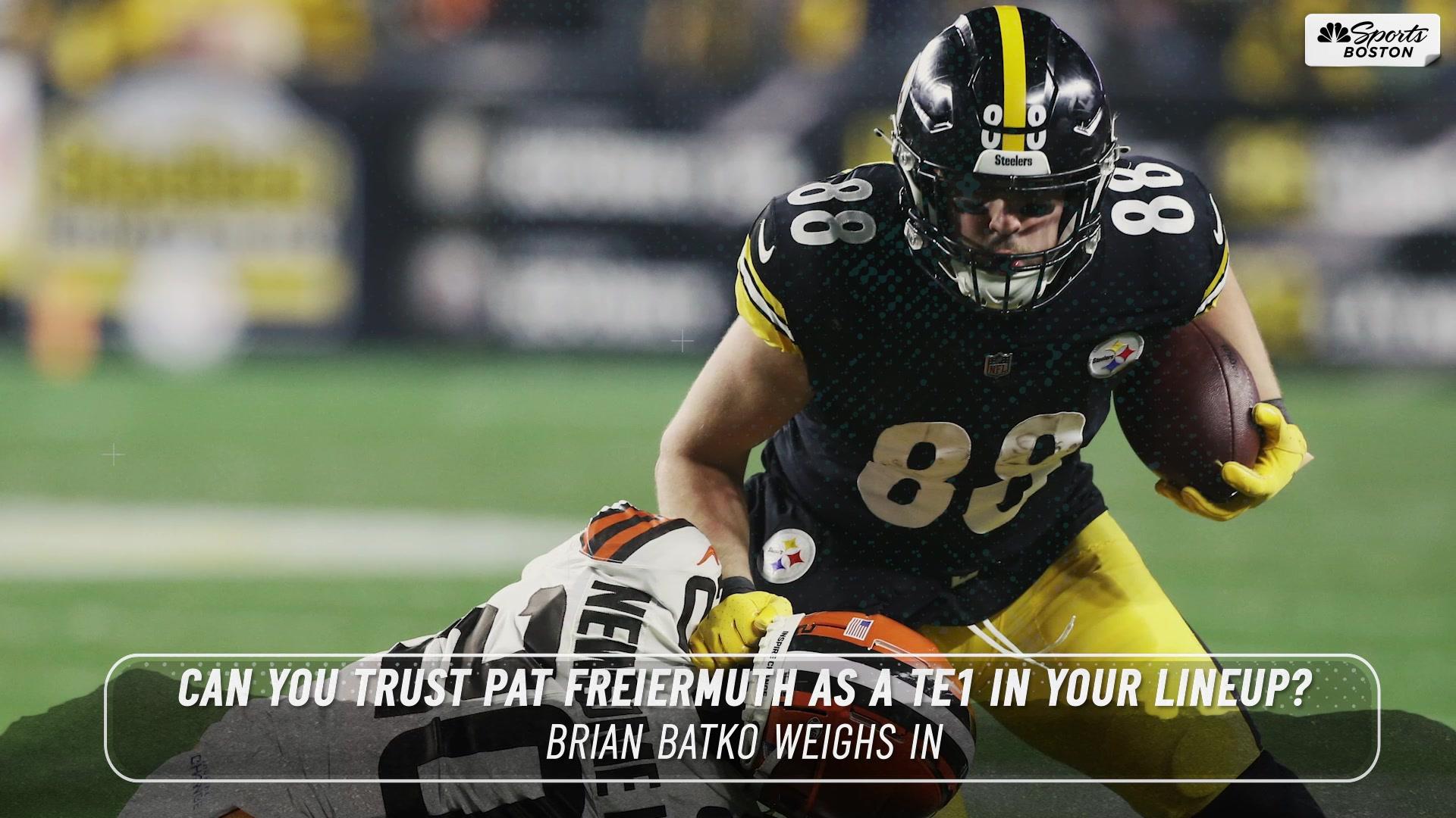 Can fantasy owners trust Pat Freiermuth as TE1? – NBC Sports Boston