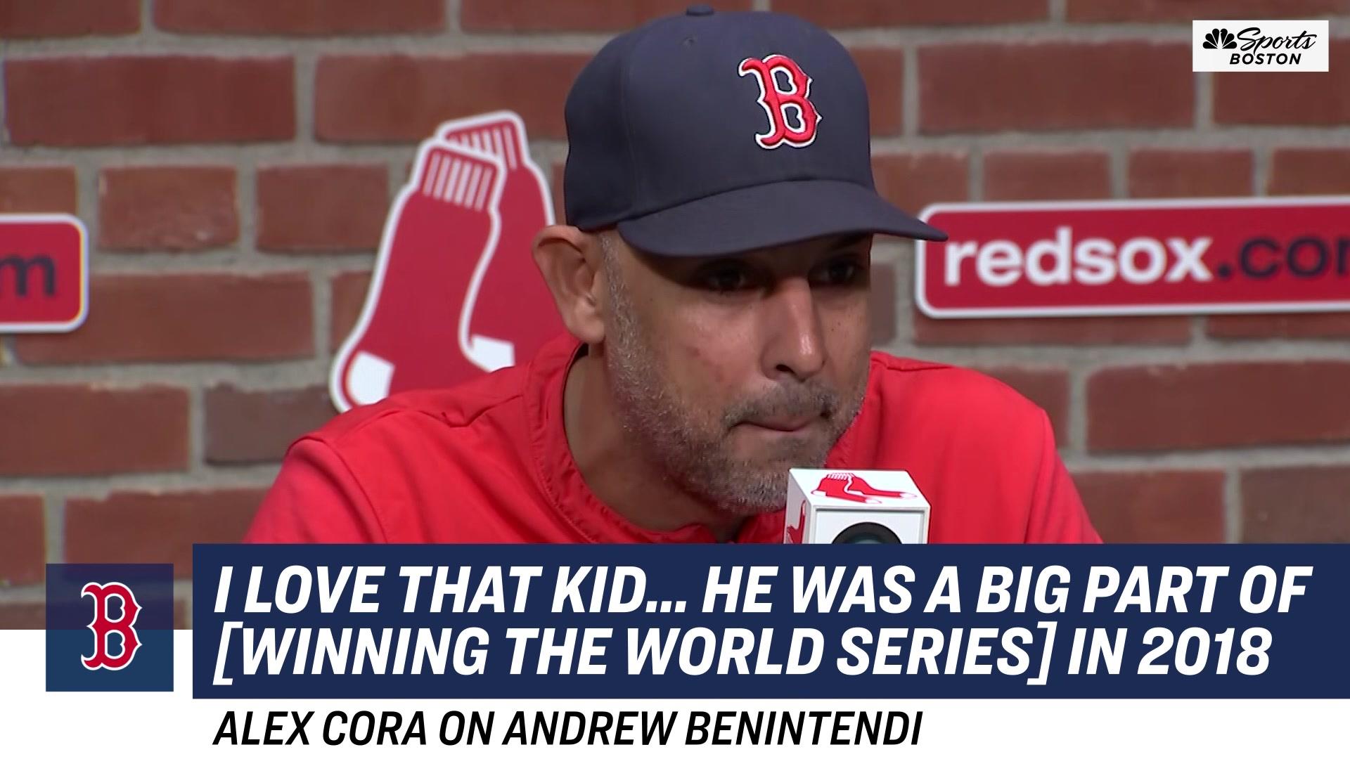 Alex Cora praises Andrew Benintendi's role in 2018 World Series