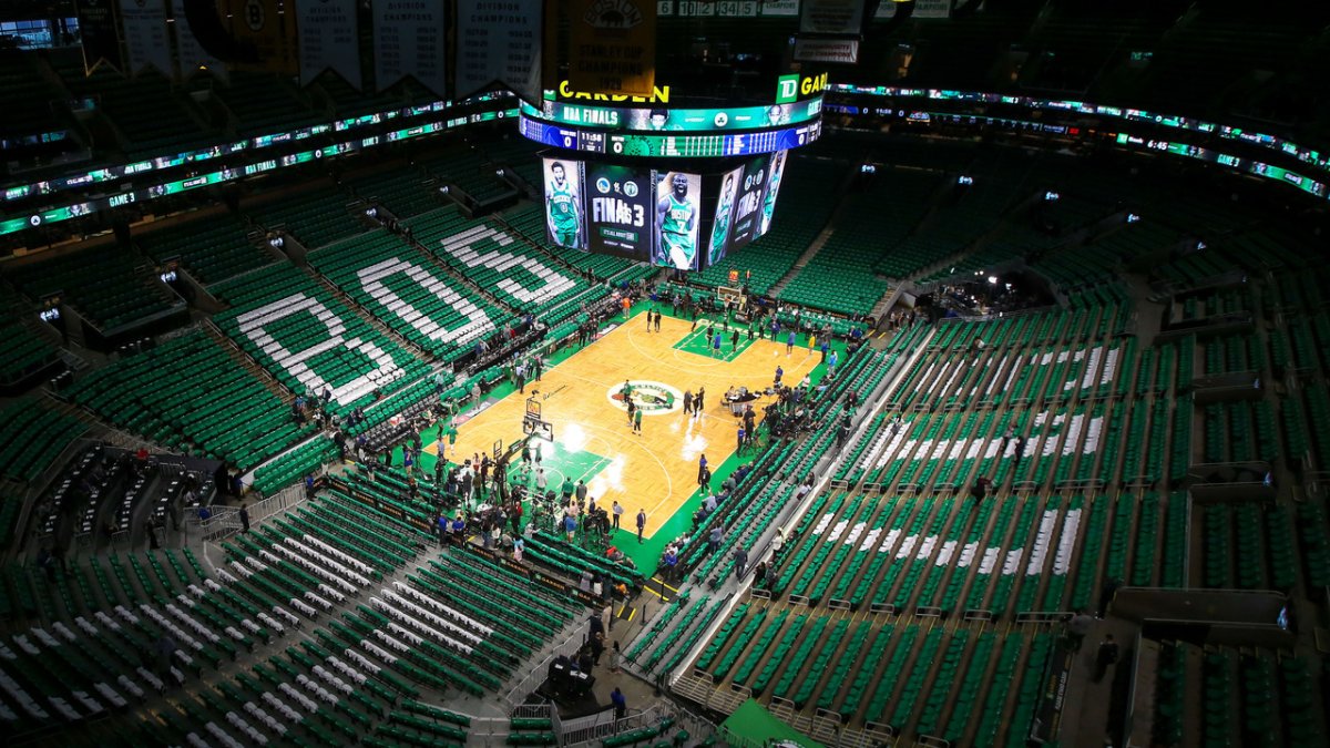 TD Garden, section S13, home of Boston Bruins, Boston Celtics