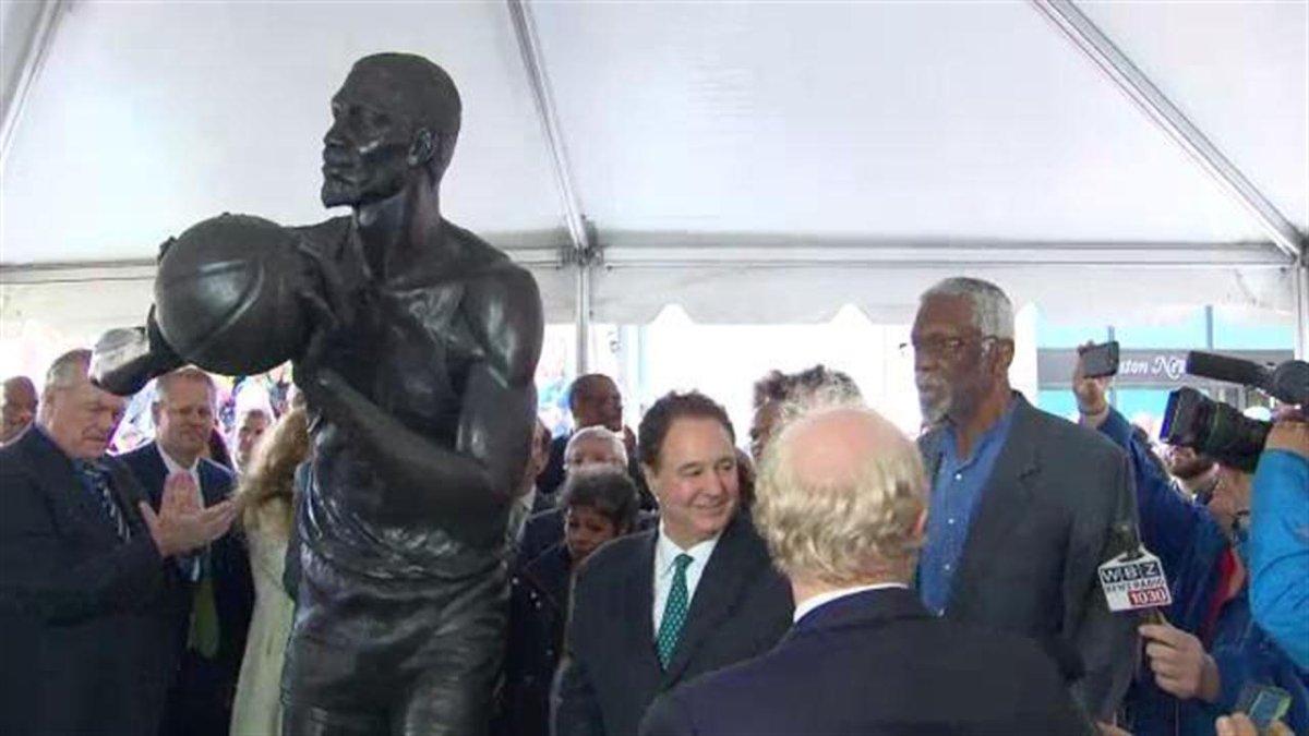 Bill Russell Statue unveiling NBC Sports Boston