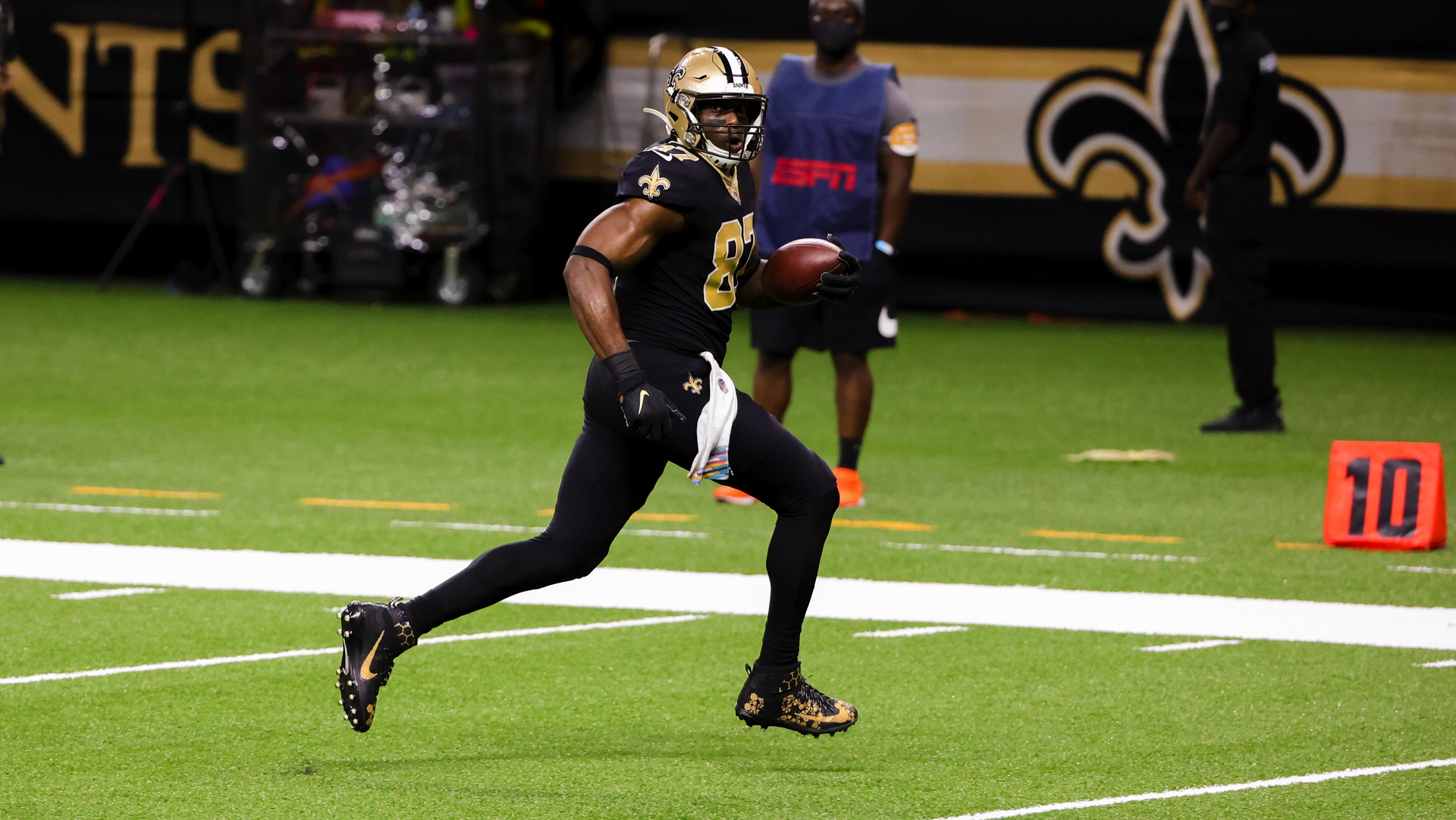 <p>Age: 33</p>

<p>2020 Stats: 37 catches, 504 yards, seven touchdowns</p>

<p>Cook proved to be extremely effective in his 12th NFL season, and his yards per catch average of 13.6 was the third-highest mark of his career to date. He won't necessarily be a long-term option for any team that signs him given his age, but he has still proven to be a quality starter and has retained his athletic ability over the years. Plus, he's durable and has only missed 14 games during his entire career.</p>
