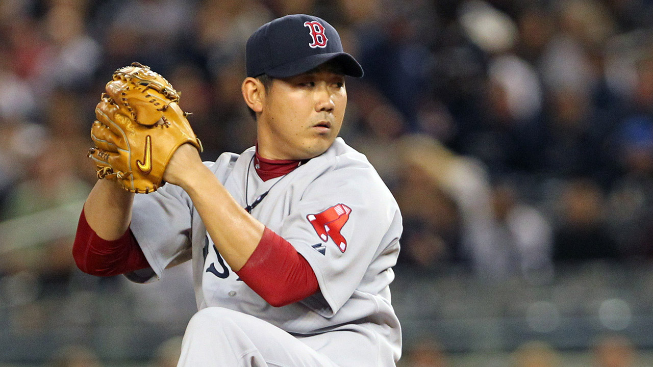 Ex-Red Sox pitcher Daisuke Matsuzaka gets emotional send-off