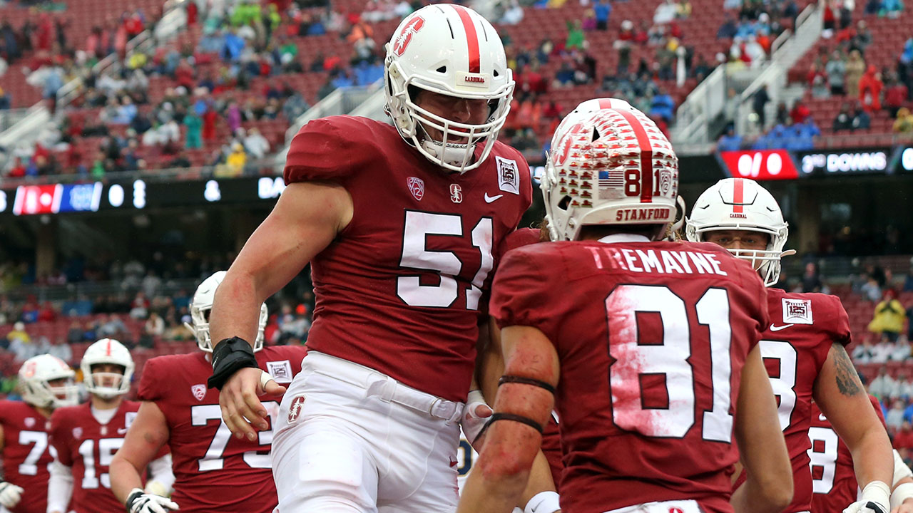 <p><strong>Height, weight</strong>: 6-foot-3, 299 pounds</p>
<p>A captain in the middle of the Stanford offensive line as a junior, Dalman -- who started 22 games over the last three years -- was a First-Team All-Pac 12 honoree last year. He's undersized, but he has big hands (10.5 inches) and all kinds of athleticism (5.00-second 40, 33-inch vertical, 109-inch broad, 4.51-second shuttle, 7.33-second three-cone drill). Plus he has experience in the pro-style scheme for the Cardinal. Add it all up, and he's a Patriots fit.</p>