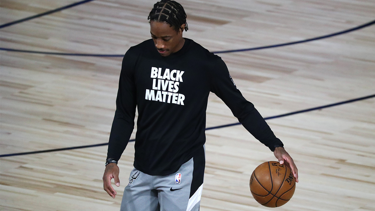 <p><strong>Age: </strong>31</p>

<p><strong>2019-20 Stats:</strong> 22.1 ppg, 5.5 rpg, 5.6 apg, 53.1 % FG</p>

<p>If DeRozan picks up his 2020-21 player option, he'll be another talented guard in the 2021 free agency pool. The 31-year-old may not make it that far, though, as the Spurs could look to move him as they eye a rebuild.</p>
