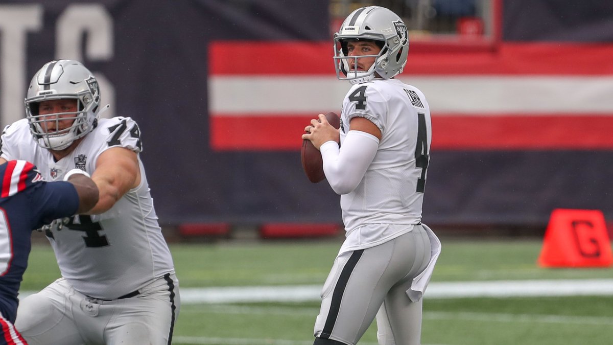 Las Vegas Raiders sign QB Derek Carr to reported $121.5m three-year  extension, Las Vegas Raiders