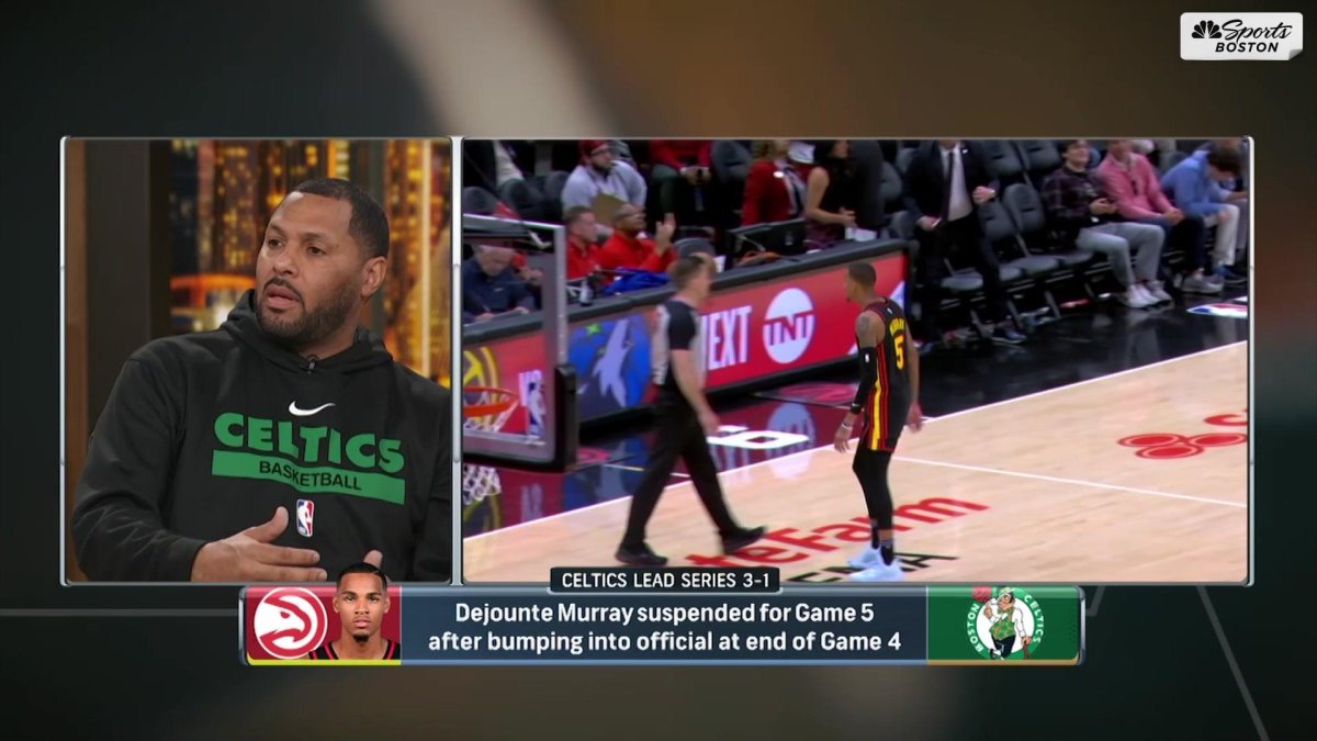 Dejounte Murray Bumps Ref on Video After Celtics-Hawks; NBA