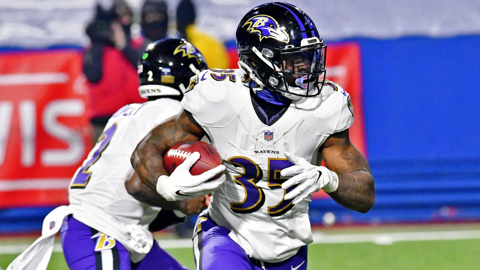 <p>Age: 25</p>
<p>2020 Stats: 144 carries, 723 rushing yards, six rushing touchdowns, nine catches, 129 receiving yards</p>
<p>Edwards has been a key part of the Ravens running back rotation the last three years. He has averaged at least 5.0 yards per carry in each of those seasons and he was the team's 1B option to the 1A of JK Dobbins last season. Edwards is a restricted free agent, so the Ravens will probably keep him. However, if the Ravens want to invest money elsewhere, another team could swoop in and get Edwards.</p>
<p> </p>