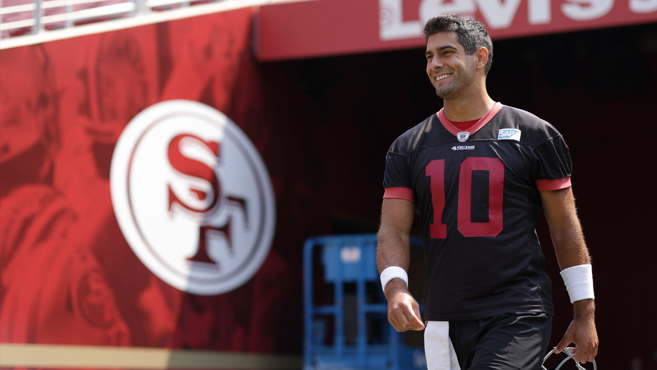 <p><strong>Last week’s ranking:</strong> 17<br />
<strong>Week 1 stats:</strong> 19-of-33, 259 yards, 2 TD, 0 INT<br />
<br />
Garoppolo came up short on a potential game-winning drive, but he was really throwing to nothing. George Kittle hurt his knee and the 49ers were already without Deebo Samuel and first-round pick Brandon Aiyuk.</p>