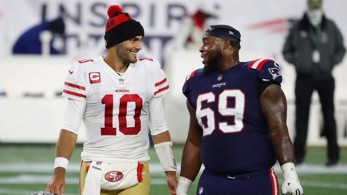 NBC Sports mock draft predicts Patriots trade for 49ers' Jimmy Garoppolo