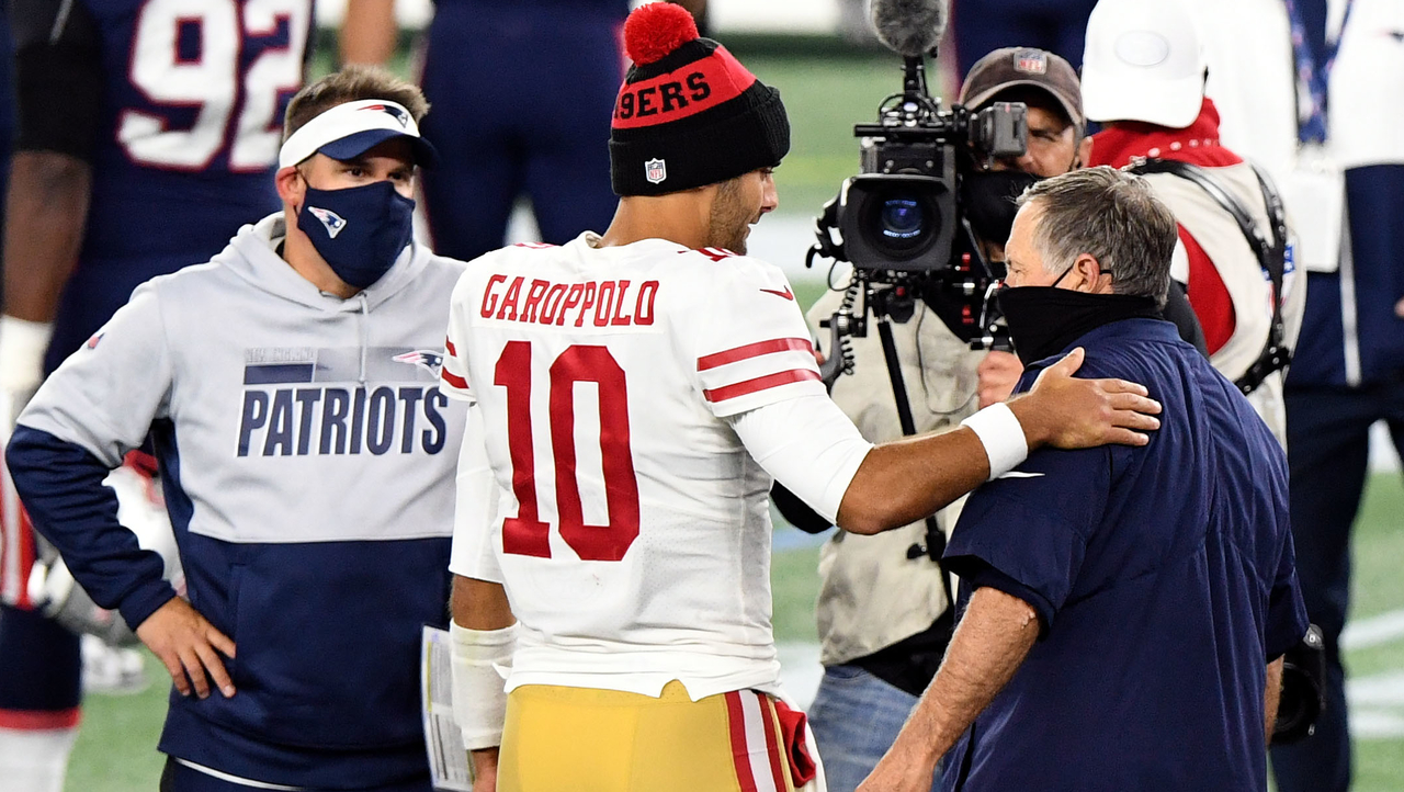 <p><strong>Age: </strong>29</p>
<p><strong>Current situation: </strong>He just. Keeps. Getting. Hurt. And itās very clear Kyle Shanahan regards Jimmy at quarterback like you and I would regard a five-year-old wielding a chainsaw. Dangerous. Heās got two years left on the $137M deal he signed after being dealt to San Fran. But the Niners can get out of his deal and save $24M in cap space if they release or trade him before June 1. Heās got a clause in his deal that says he <a href="https://www.nbcsports.com/bayarea/49ers/49ers-cant-trade-jimmy-garoppolo-until-2022-without-his-permission">has to agree to a trade destination</a>. </p>
<p><strong>The Path to Foxboro: </strong>San Fran hatches a plan for a suitable successor then releases Garoppolo. He then strikes a deal with the Patriots for at least $20M annually (he has to make at least what Teddy Bridgewater is making in Carolina) and Belichick gets his Brady successor after all.</p>
<p>Or (less likely), the Patriots trade for him. That means Garoppolo has to agree to come back, the Patriots have to give something up and then they have to either pay him the salary heās on the books for or renegotiate. </p>
<p><strong>The fit? </strong>This is your guy right here. The Patriots would be on the hook for his 2021 and 2022 salaries ($24M) at heights they wouldnāt go to for Tom Brady and with a dropping cap. But the devotion to Garoppolo that Belichickās shown makes me think he might do it.</p>
<p>Would Garoppolo see this as the best fit for him? Even if Josh McDaniels leaves? Even if thereās no one to throw to? Imagine the heartbreak if the Patriots cleared the decks for him only to hear, āSorry. Youāve changed.ā</p>
