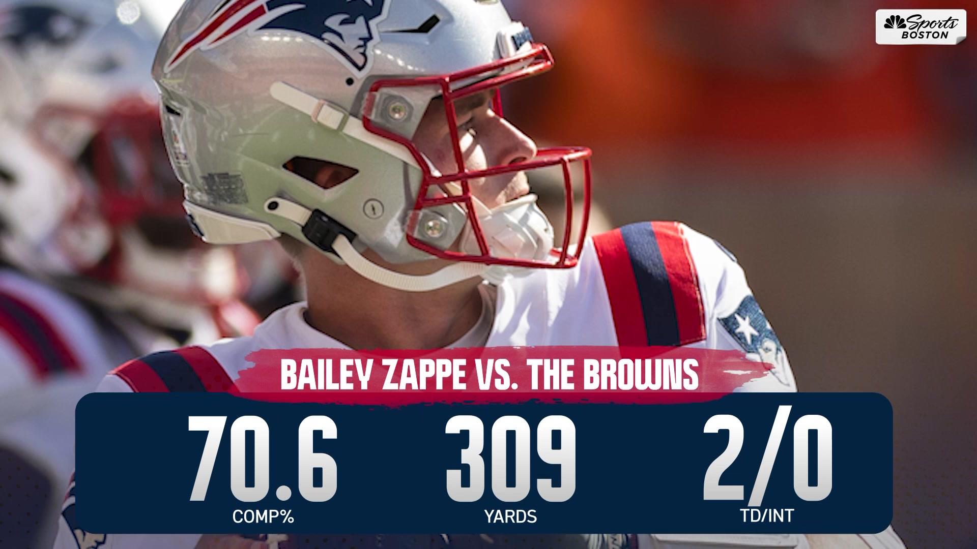 Holley: Mac Jones vs. Bailey Zappe QB debate is no longer 'embarrassing' –  NBC Sports Boston