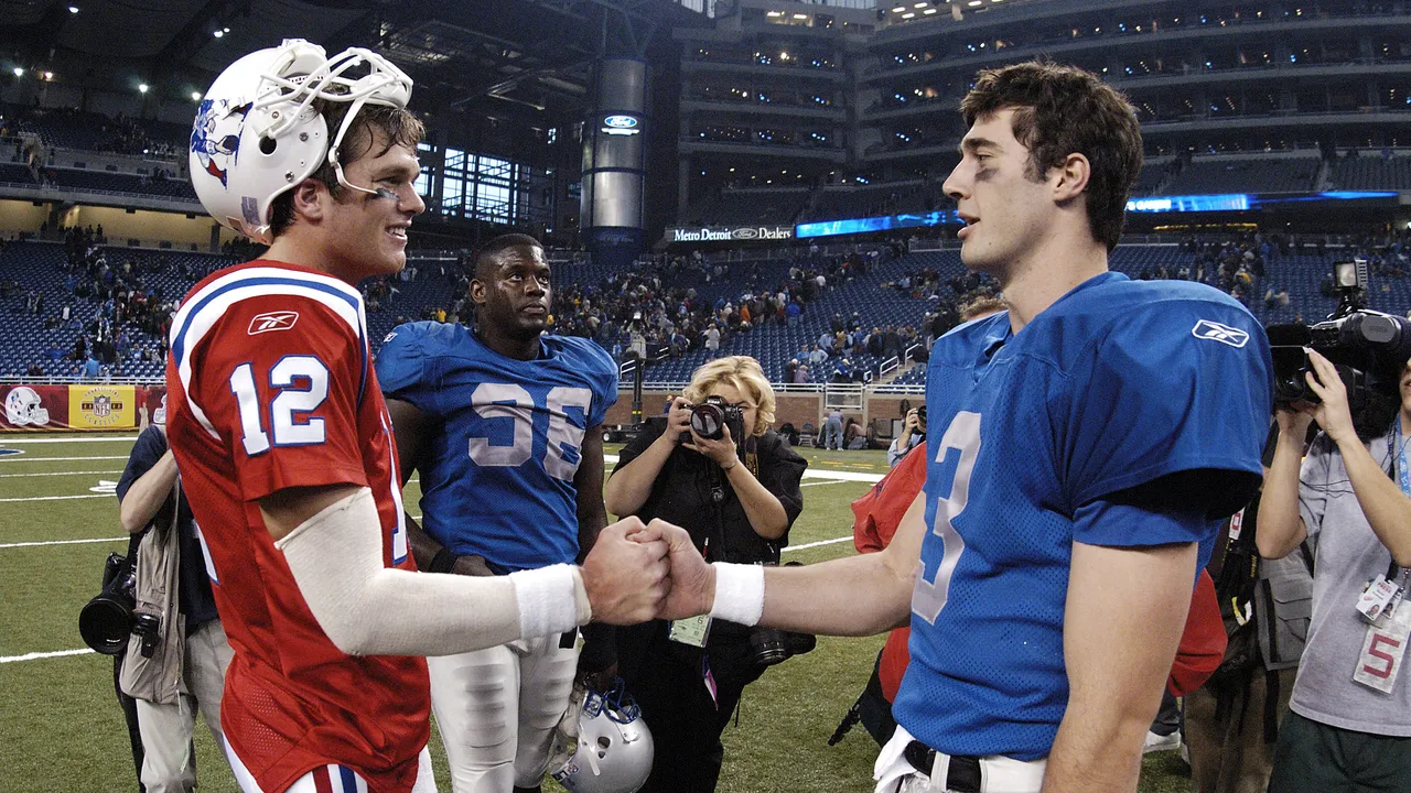 <p><strong>Patriots 20, Lions 12</strong></p>
<p>Harrington's stats: 22-for-44, 210 yards, 3 INT (35.2 QB rating)</p>
<p>Joey Harrington played the role of turkey in this Thanksgiving Day game, throwing a pick-six to Tedy Bruschi on his second throw of the game -- one of three first-half interceptions that allowed the Patriots to build a 17-3 lead.</p>
