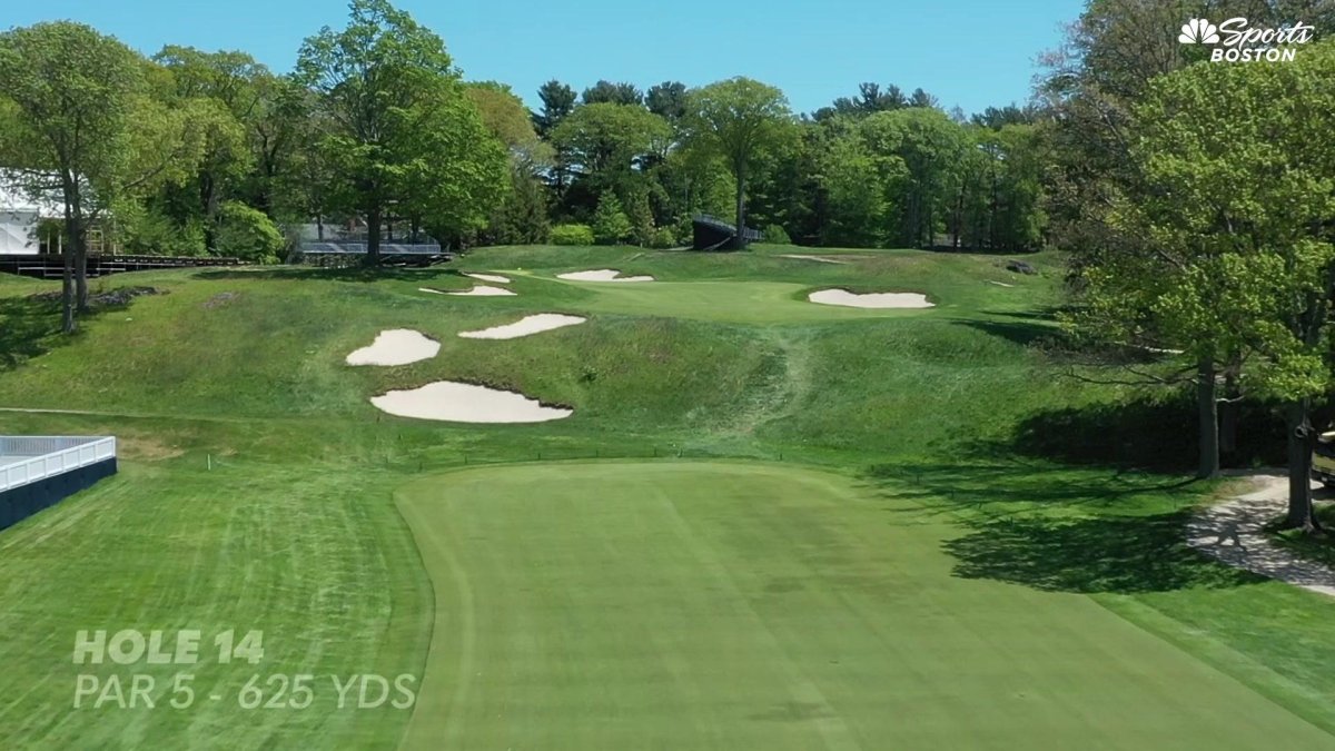2022 U.S. Open HolebyHole at The Country Club 14th Hole NBC Sports
