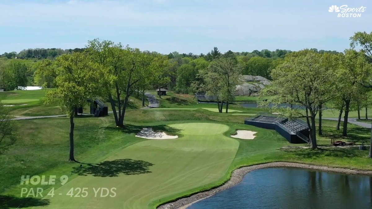 2022 U.S. Open HolebyHole at The Country Club 9th Hole NBC Sports