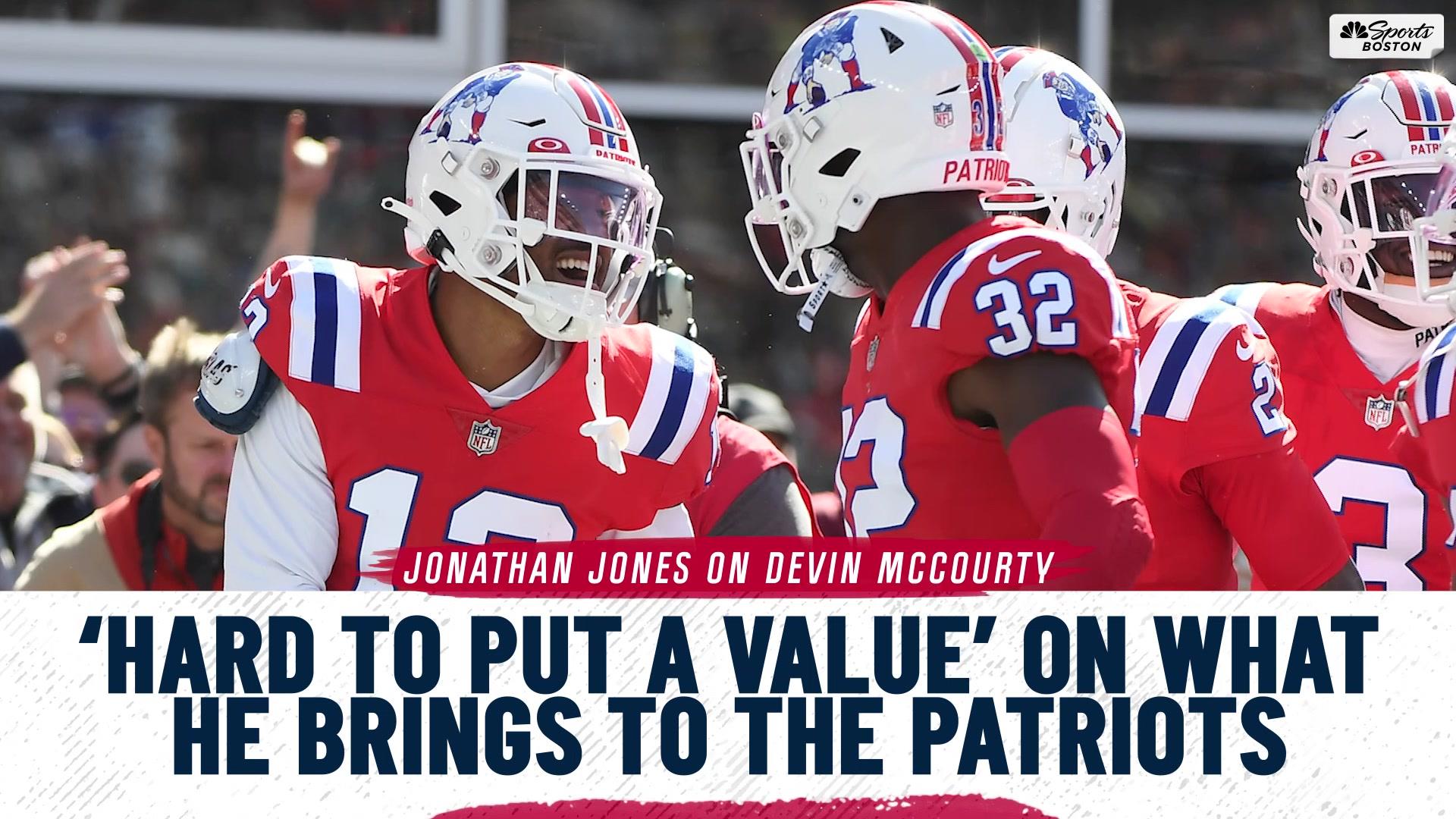 Jonathan Jones: 'Hard to put a value' on what McCourty brings to Patriots –  NBC Sports Boston