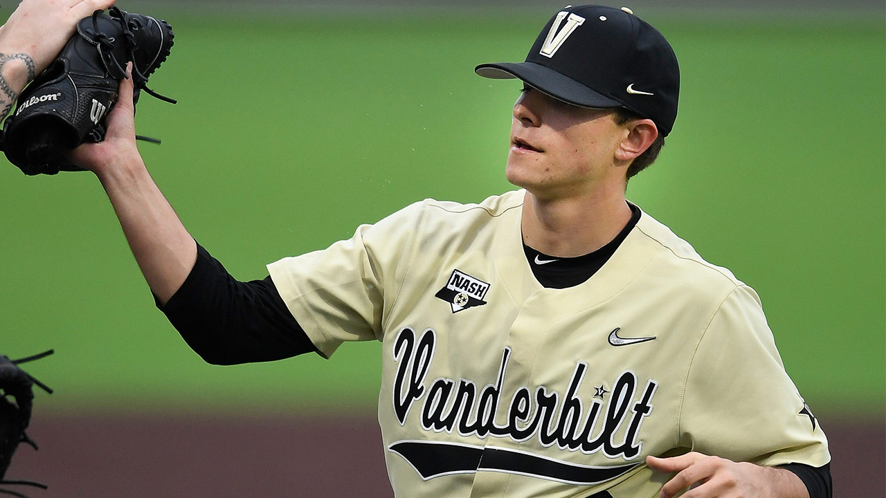 Vanderbilt Baseball  Vanderbilt Pitcher Jack Leiter Focused on Second  Season With Vanderbilt
