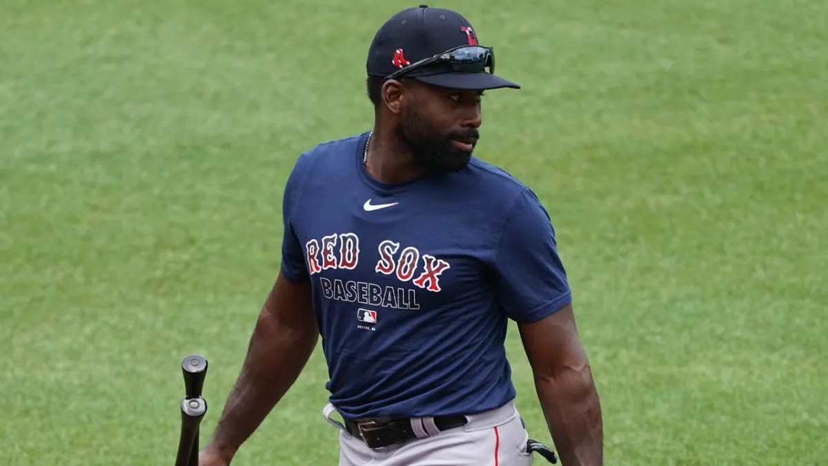 April 16, 2021: Milwaukee Brewers center fielder Jackie Bradley Jr