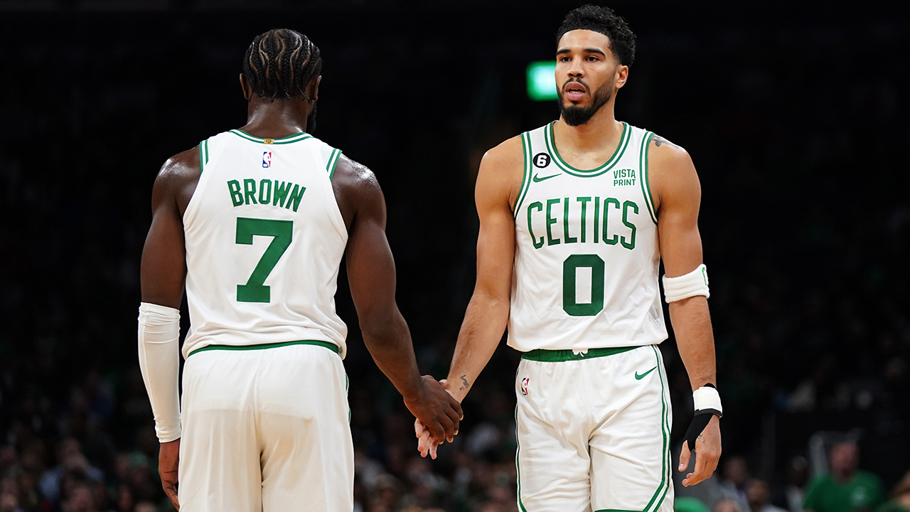 WATCH: Jayson Tatum crashes Derrick White's first postgame interview with  Celtics – NBC Sports Boston