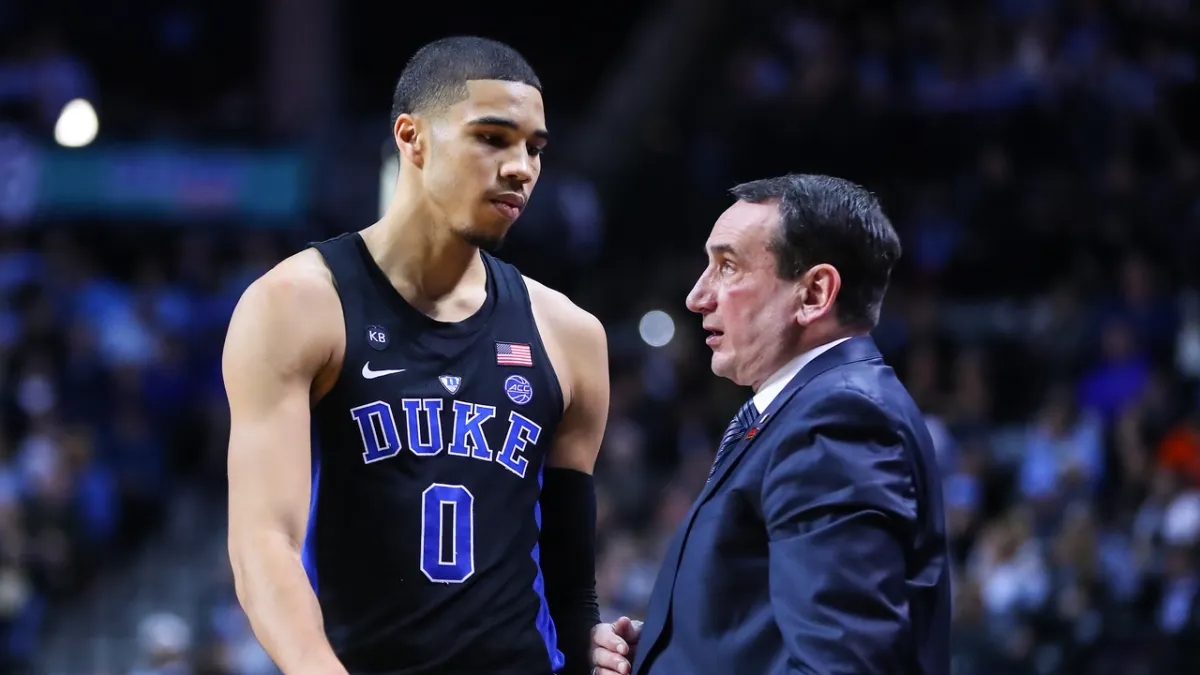 Jayson Tatum excited to have Coach K at TD Garden for Celtics-Nets Game 2 –  NBC Sports Boston