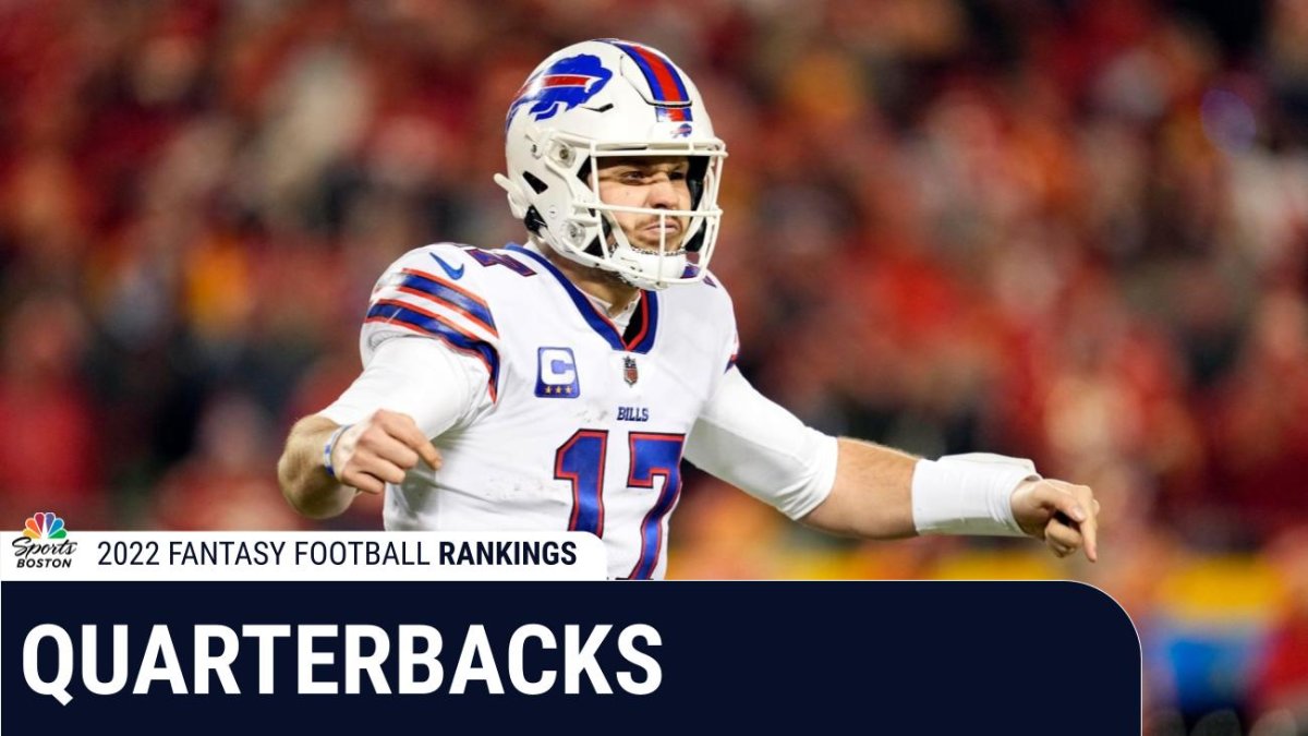 Fantasy football rankings 2022: Top 20 quarterbacks in your draft – NBC  Sports Boston