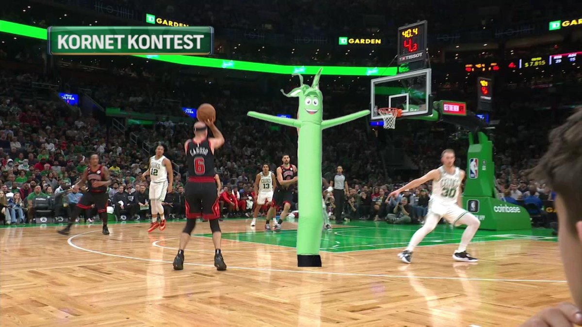 For Celtics' Luke Kornet, contesting 3s from the paint has method in its  madness - The Athletic