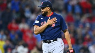 Kenley Jansen introduced by Red Sox