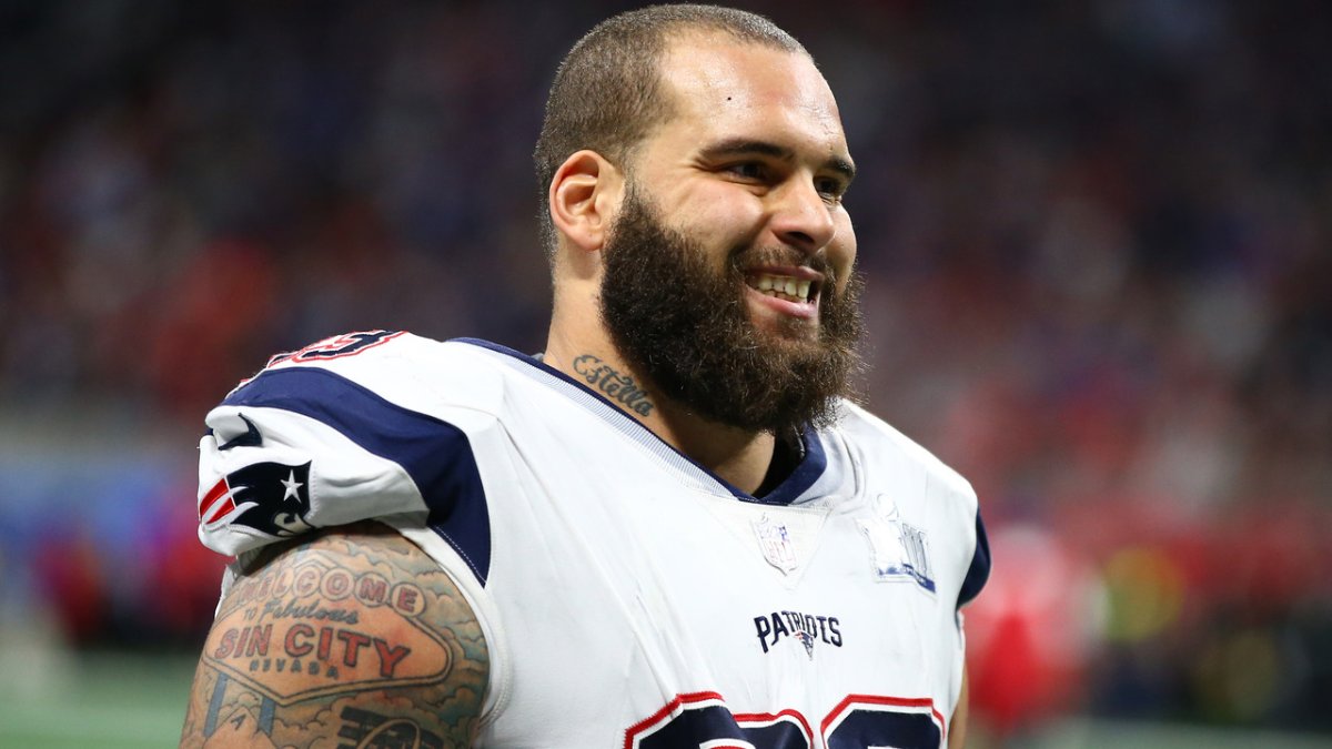 Patriots' Lawrence Guy on the field at training camp