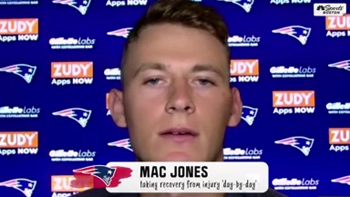 Mac Jones mum on status after injury I’m taking things ‘daybyday