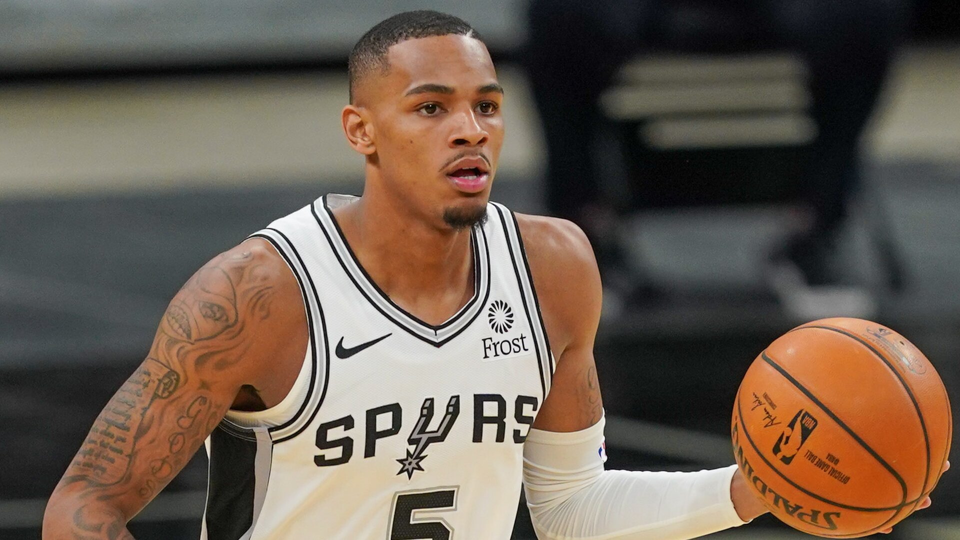 <p>Murray was originally the penultimate pick in the first round of the draft, but he has proven to be much better than that for the Spurs. He has improved each season, and he is averaging 15.8 points, 7.1 rebounds, and 5.3 assists per game this year. Talk about well-rounded.</p>
<p>The Magic were continuing their still-ongoing search for a point guard of the future at this time, so they'd be happy to have Murray at their disposal.</p>
<p><em>Original Pick: PF/C Domantas Sabonis</em></p>