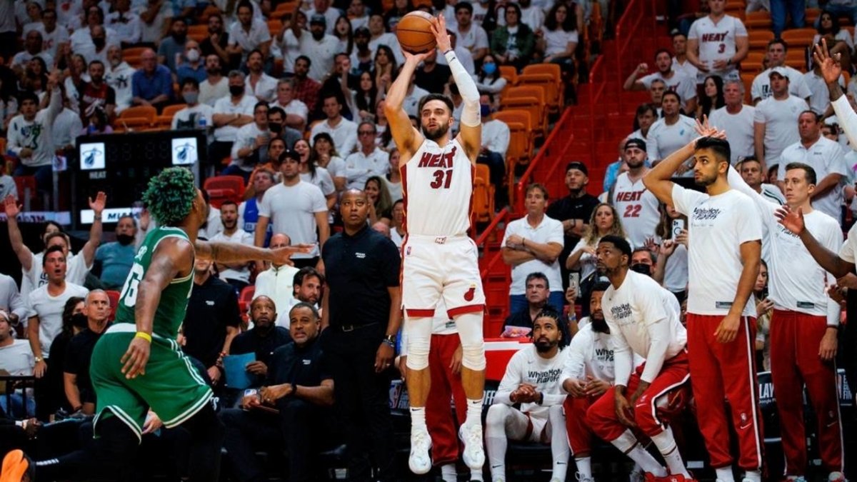 Will Heat's Max Strus continue three-point surge in playoffs