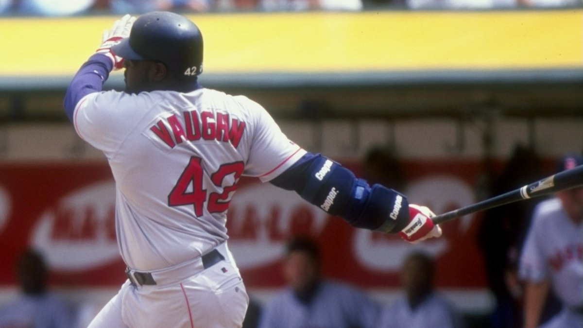 Red Sox legend Mo Vaughn inspired by Jackie Robinson during and after his  career – NBC Sports Boston