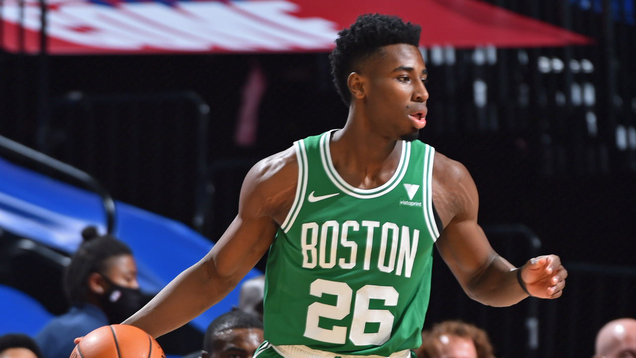 <p>Stevens talks all the time about trying to find players who can accentuate the talents of Tatum and Jaylen Brown. The Celtics desperately need shooting in order to loosen things up for the Jays and Nesmith might be the team’s best hope to keep defenses honest.</p>

<p>We acknowledge that rookies have to earn their stripes and Nesmith’s defense has to improve if Stevens is going to fully trust him in an elevated role. But shooting is vital -- or even just the threat of shooting -- and Nesmith getting time alongside the Jays feels important. He doesn’t have to shoot like Duncan Robinson; he just has to scare teams enough to stay home on him.</p>

<p>Nesmith shuffles back to a reserve role before the second half as the Celtics use the Hayward TPE to add someone like Aaron Gordon or Harrison Barnes to their starting group before the March 25 trade deadline.</p>

<h3> </h3>

<h5><a href="https://www.nbcsports.com/boston/celtics/celtics-talk-podcast-exclusive-interview-cs-rookie-aaron-nesmith?int">Celtics Talk Podcast: Exclusive interview with Aaron Nesmith</a></h5>
