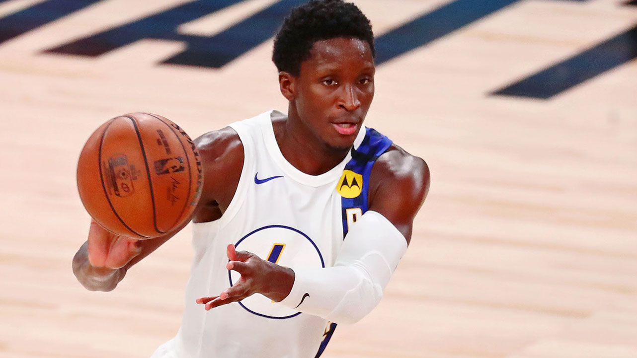 <p><strong>Age: </strong>28</p>

<p><strong>2019-20 stats (19 games):</strong> 14.5 ppg, 3.9 rpg, 2.9 apg, 0.9 spg, 39.4 % FG</p>

<p>Oladipo has denied requesting a trade out of Indiana, but it's hard to believe the Pacers won't listen to asset-rich teams like the New York Knicks or the Brooklyn Nets if they come calling before the 2021 deadline.</p>
