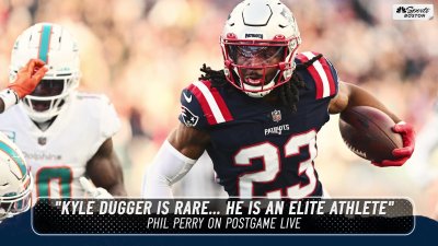 Phil Perry praises Kyle Dugger after pick-6: He is an 'elite athlete' – NBC  Sports Boston