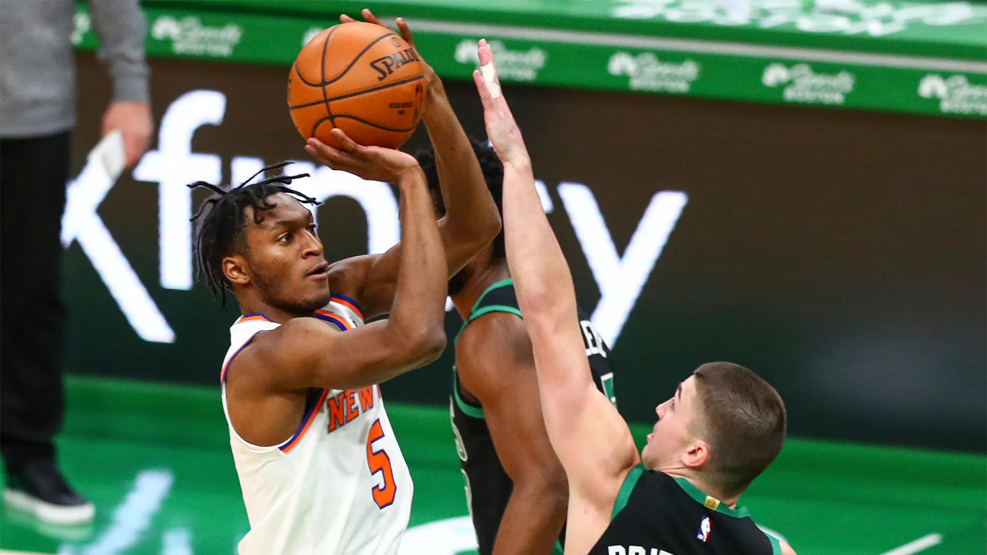 <p><strong>2020-21 stats: </strong>11.7 ppg, 2.2 rpg, 2.1 apg, 39.9% FG, 39.7% 3PT</p>
<p>The Knicks landed one of the steals of the draft in Quickley at No. 25. The Kentucky product and his silky-smooth floater gave New York the backcourt spark it needed and a played a key role in the team's early success. He's cooled off a bit lately due to injury, but his spot in the top 10 is secure.</p>
<p> </p>