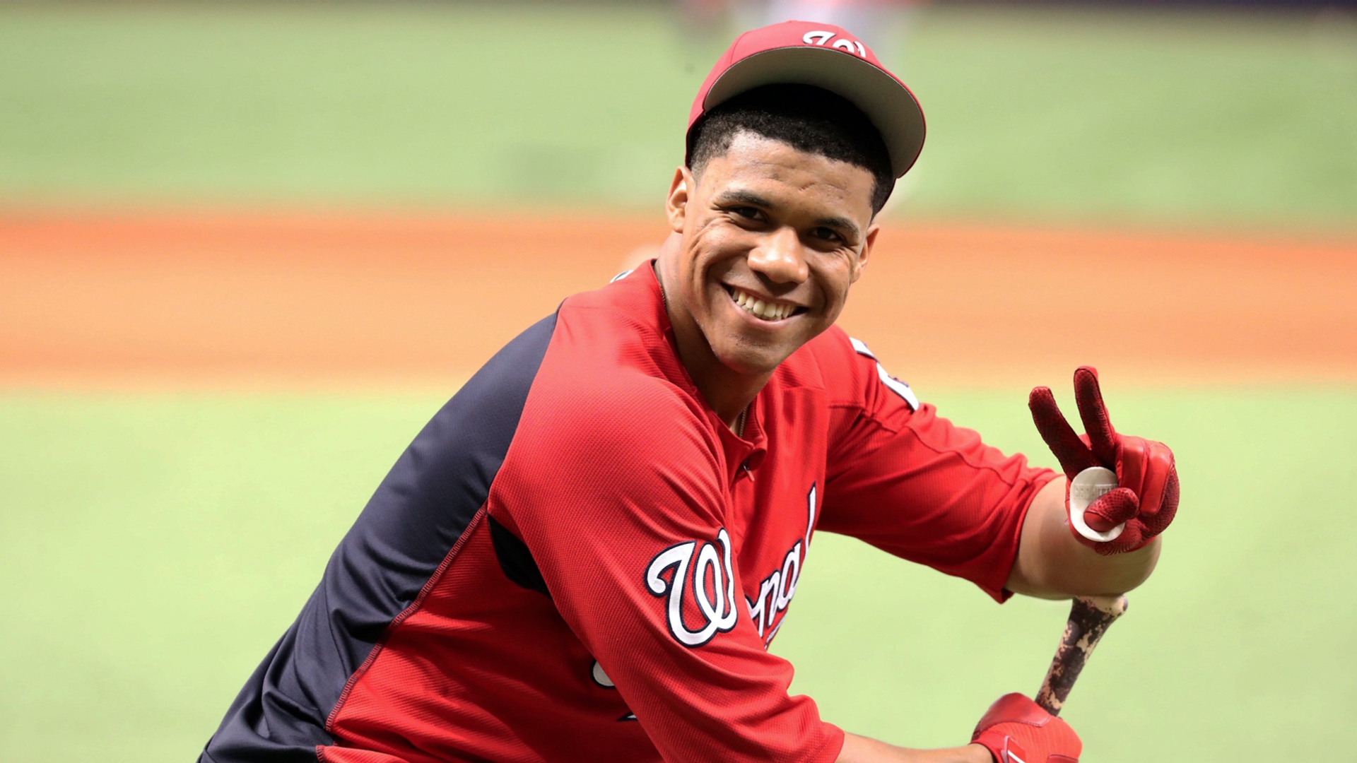 <p>At only 22 years old, Soto has already become one of the most exciting players in the sport. He's coming off a 2020 season in which he posted some ridiculous offensive numbers, including a .351 average and 1.185 OPS. This kid is going to be an MVP candidate for many years to come.</p>