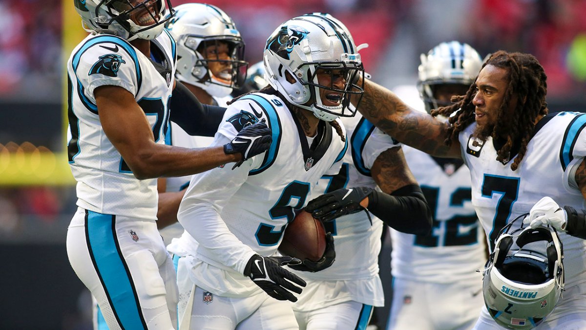 Stephon Gilmore Gets First INT with Panthers 