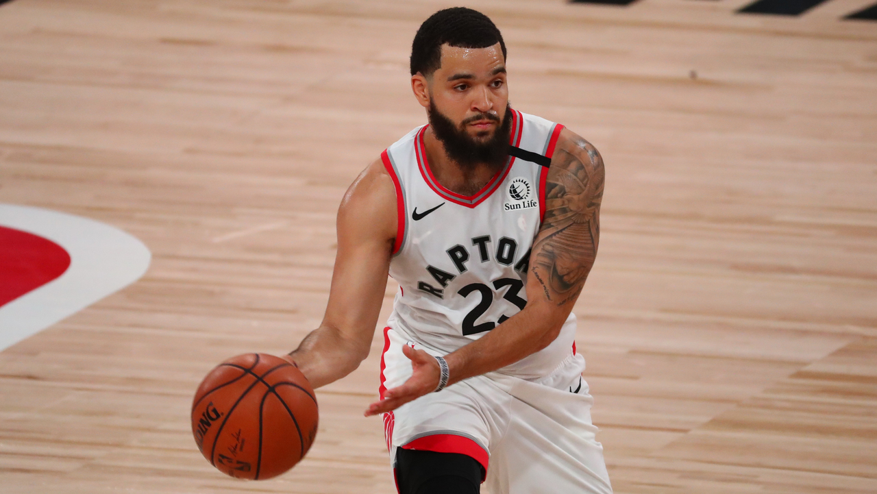 <p>In 2016, the Raptors landed VanVleet as a free agent. This time around, they're lucky to get him with the ninth pick.</p>
<p>VanVleet is a career 39 percent 3-point shooter and played a key role in the Raptors title run in 2019, when he averaged 14 points per game in the Finals on 40 percent shooting from beyond the arc. He fits really well in Toronto and is a no-brainer with Siakam off the board.</p>
<p><em>Original Pick: C Jakob Poeltl</em></p>