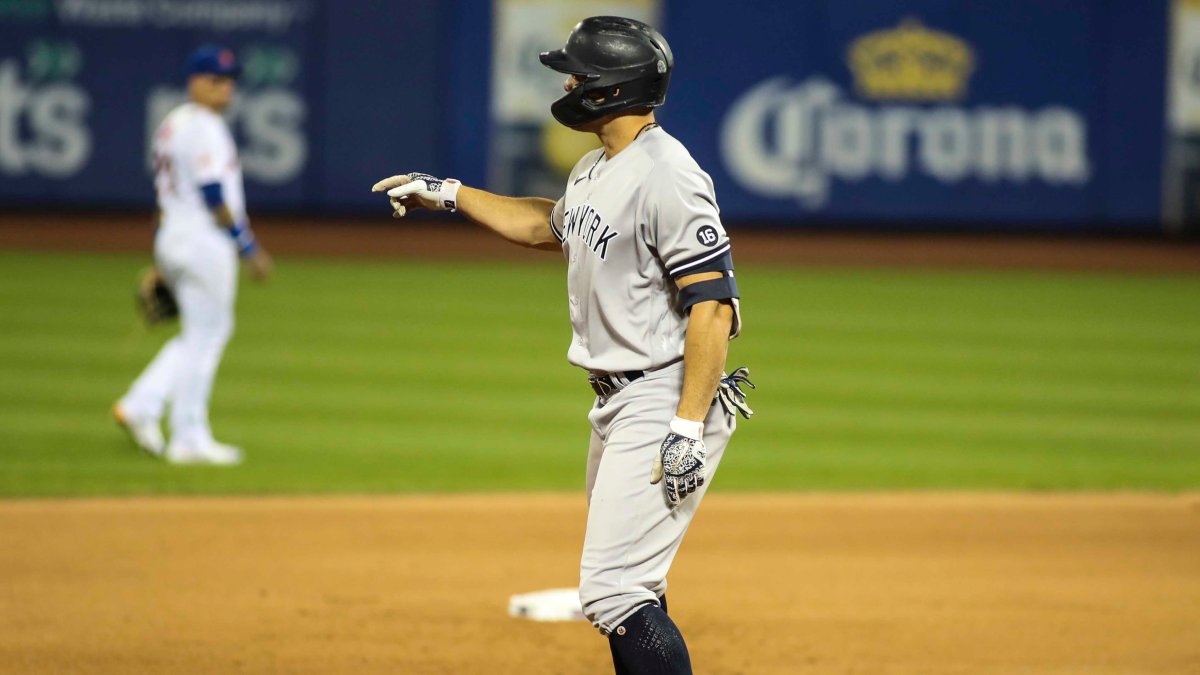 Giancarlo Stanton homers, causes benches to clear vs. Mets