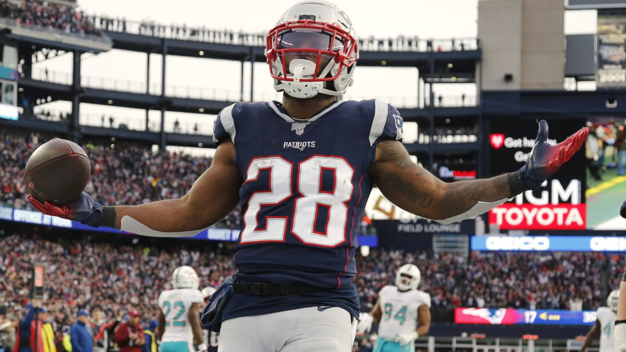 <h3>James White</h3>
<p>The best way to get Cam comfy in his first start isn’t with jump balls to N’Keal Harry or betting on the rookie tight ends. It’s with short, crisp, low-risk passes to the pro, James White. Especially on third downs when Julian Edelman is going to see plenty of attention. White will be the Patriots' best option to keep the chains moving and the guy Miami has to bottle up.</p>