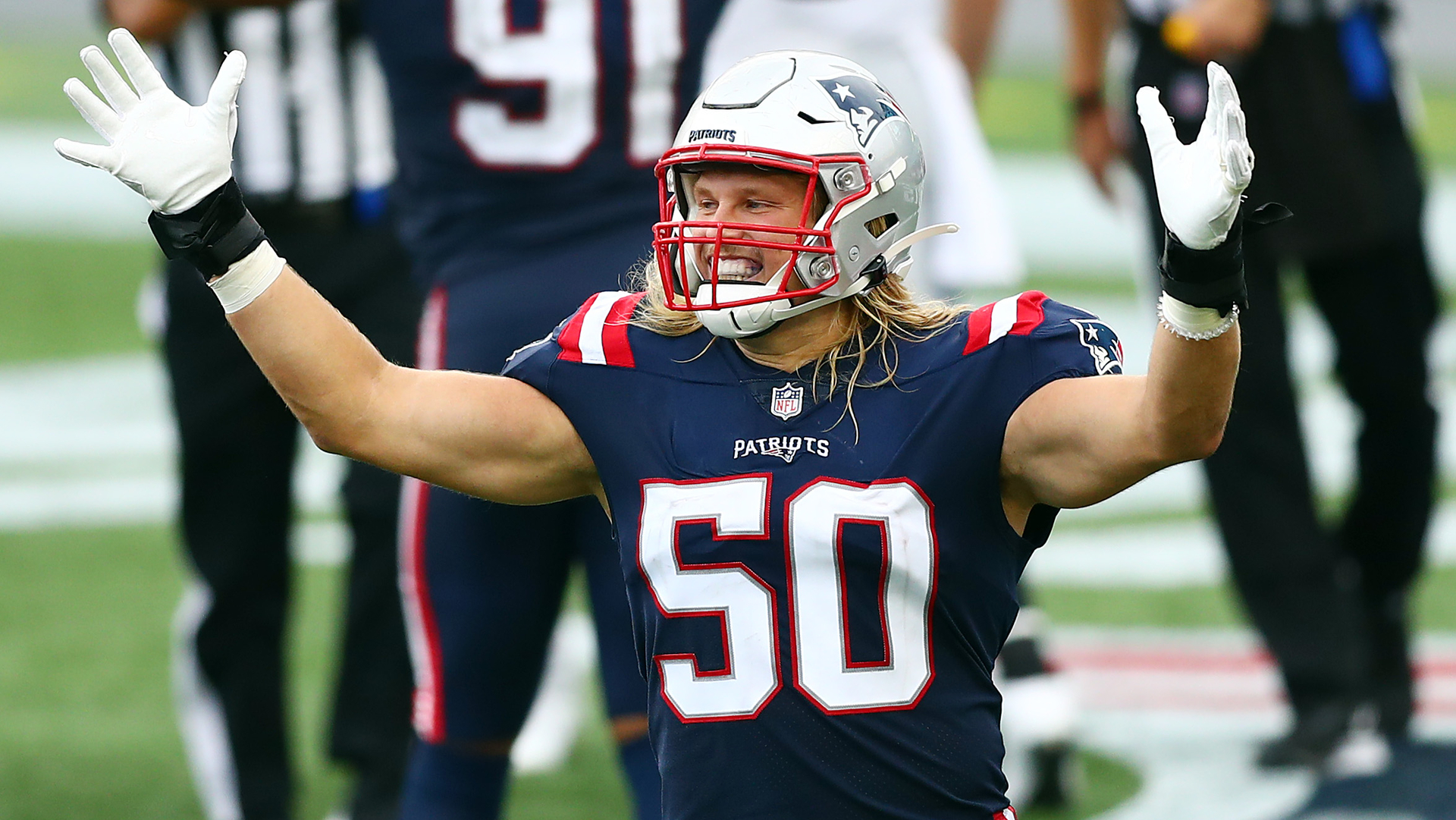 <p>Deatrich Wise has quietly become one of this team's best defensive linemen. A year ago he looked like a bad fit for a scheme that valued bigger bodies and had less use for traditional 4-3 ends. He built himself up in the offseason to better handle his responsibilities inside and it's paid off. He finished with two pressures, two quarterback hits, a run-stuff . . . and a touchdown. Hard to have a better day. </p>
<p>As a group, though? They continue to have their issues against the run. They allowed 5.7 yards per carry, including two Derek Carr scrambles for 10 yards. The run game was where this defense was most generous last season, and it looks like that'll continue to be the case unless this unit can show some improvement. Perhaps getting Beau Allen back healthy (currently on IR) would give them the bulk they need.</p>